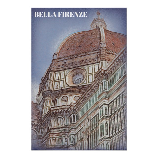 Póster ** A Igreja DUOMO Firenze Florence Itália AP12 (Frente)