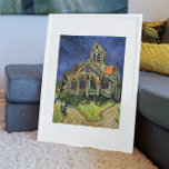 Poster A Igreja em Auvers por Vincent van Gogh<br><div class="desc">A Igreja de Auvers (1890) de Vincent van Gogh é uma pintura religiosa de Apos impressionismo fino e arquitetônica. Uma mulher caminhando em direção à capela da vila com belas janelas de vidro manchado. Uma cena de arquitetura diária. Sobre o artista: Vincent Willem van Gogh (1853-1890) era um pintor Post...</div>