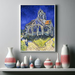 Poster A Igreja em Auvers, por Vincent Van Gogh<br><div class="desc">A Igreja de Auvers é uma pintura a óleo criada por Vincent van Gogh em junho de 1890, que agora está pendurada na Musée d'Orsay em Paris, França. A Igreja de Auvers lembra cenas de paisagens nortes de sua infância e juventude. A Igreja expressiva e suntuosa parece ser abraçada violeta...</div>