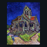 Poster A Igreja em Auvers por Vincent van Gogh 1890<br><div class="desc">Tanto quanto sei,  estas imagens estão em dominio público e acreditam ser livres de usar sem restrições nos EUA. Por favor,  entre em contato comigo se você descobrir que qualquer uma dessas imagens não está no Dominio público.</div>