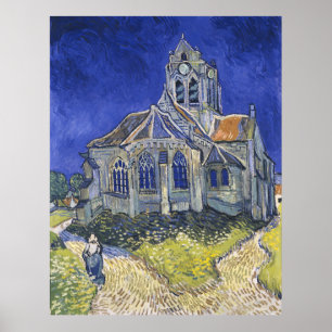 Poster A Igreja em Auvers Vincent Gogh