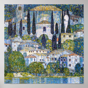 Poster A Igreja em Cassone Gustav Klimt Cartaz