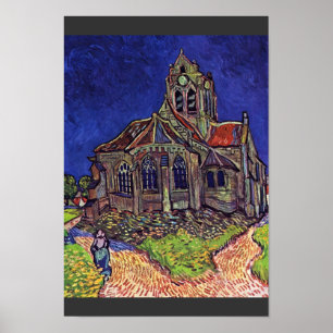 Póster A igreja no Auvers-sur-Oise, por Vincent Van
