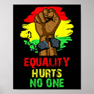 Poster A Igualdade Não Magoa Ninguém Mês da História Negr
