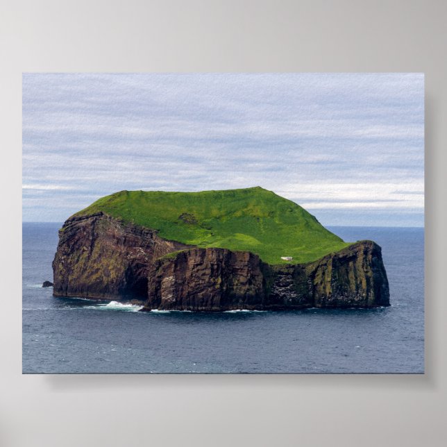 Poster A ilha com uma casa (Frente)