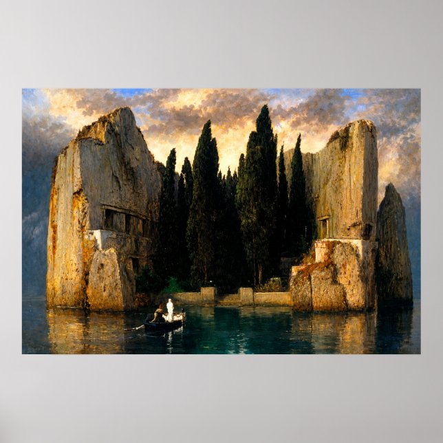 Poster A Ilha dos Mortos de Arnold Böcklin (Frente)