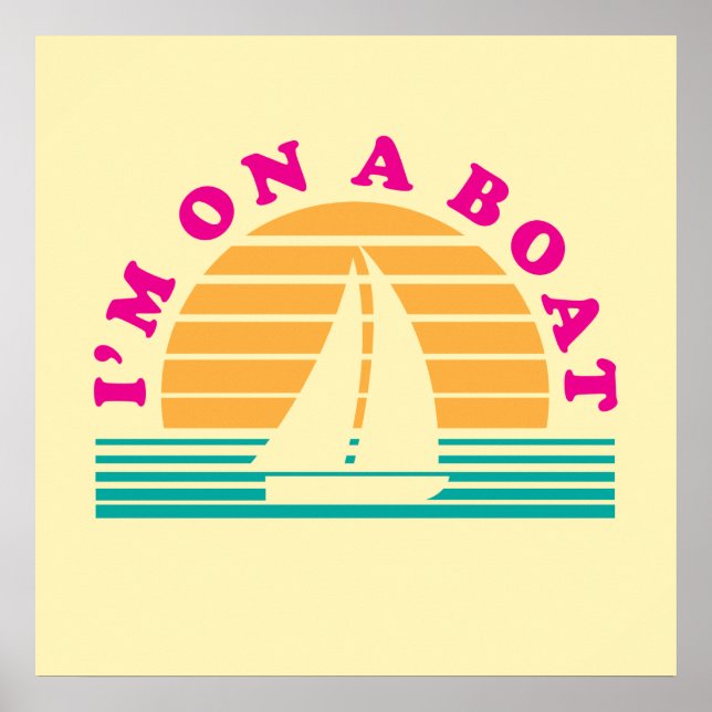 Poster A Ilha Solitário De Um Barco (Frente)