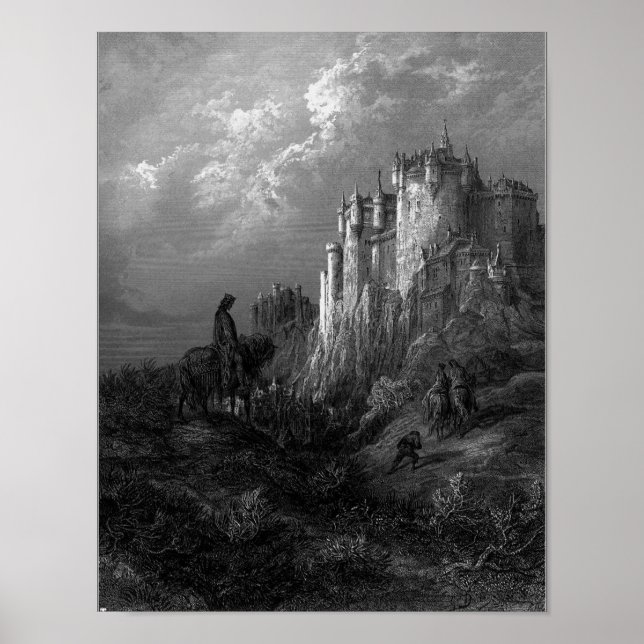 Póster A ilustração de Doré de Camelot (Frente)