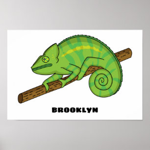 Poster A ilustração do camaleão de Parson