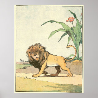 Póster A Ilustração do Livro da História do Leão