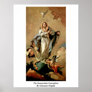 Póster A Imaculada Concepção De Giovanni Tiepolo