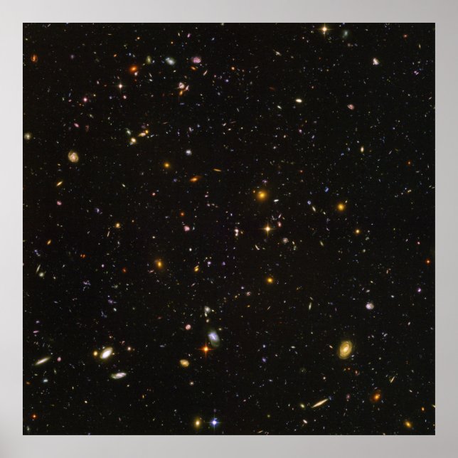 Póster A Imagem do Espaço Ultra Profundo do Hubble (Frente)