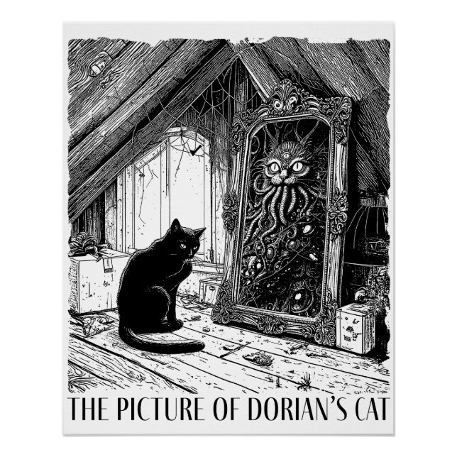 Póster A Imagem do Gato de Dorian (Frente)