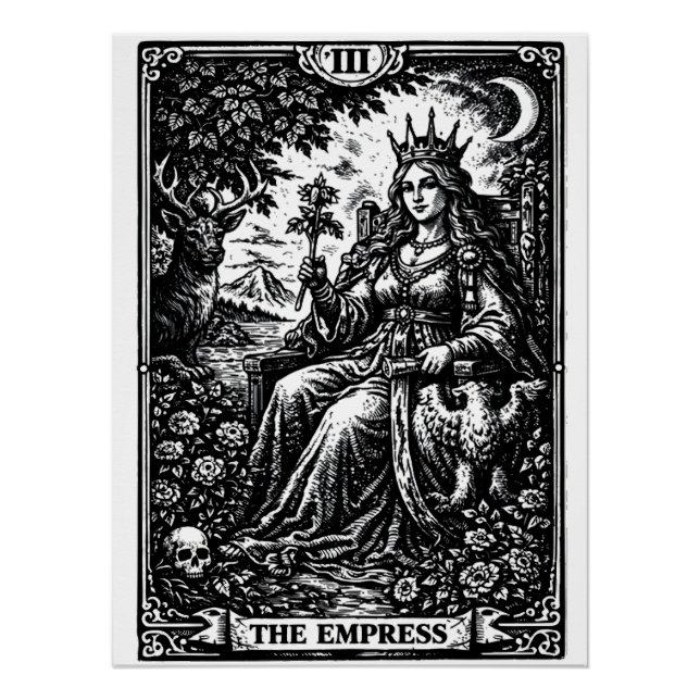Póster A Imperatriz — BurnsInHell Tarot III (Frente)