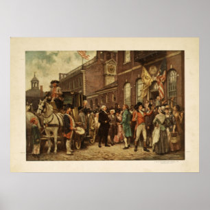 Póster A inauguração de George Washington em