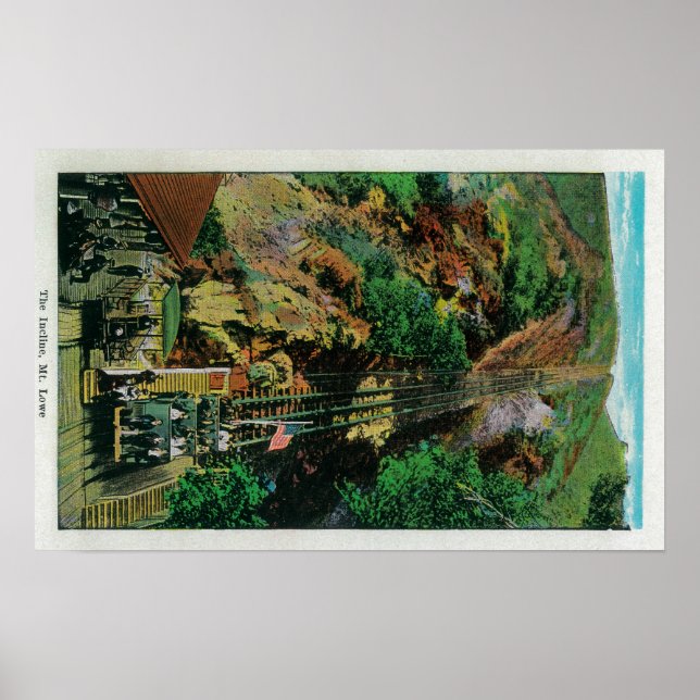 Poster A Inclina do Monte LoweMt. Lowe, CA (Frente)