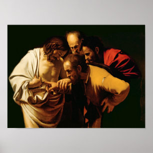 Póster A incredulidade de St Thomas, 1602-03
