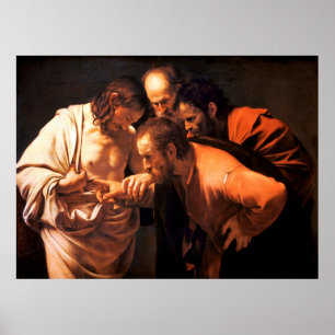 Poster A Incredulidade do Santo Thomas por Caravaggio