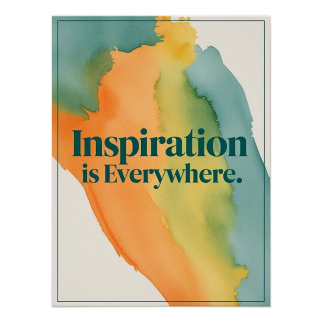 Póster A Inspiração Está em Toda Parte (Frente)