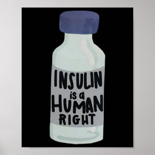 Poster A Insulina É Uma Sensibilização Para A Diabetes Do