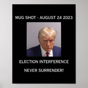 Poster A Interferência De Eleição De Foto Nunca Se Rende!