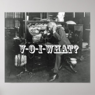 Poster A introdução chocante de telefone de VoIP