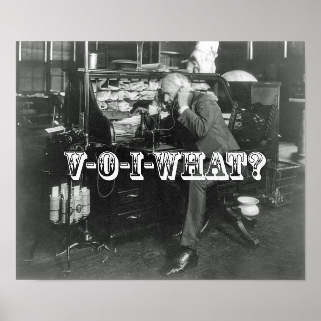 Poster A introdução chocante do telefone VoIP (Frente)