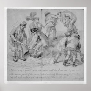 Poster A introdução de vassouras do bastão rachado