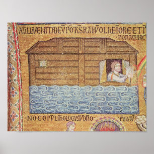 Póster A inundação, do vestíbulo, detalhe de Noah