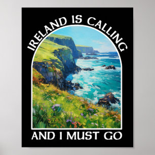 Poster A Irlanda Está Chamando E Eu Devo Ir Dia De São Pa