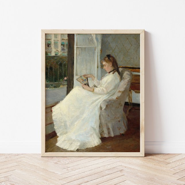 Poster A Irmã do Artista em uma Janela | Berthe Morisot (Criador carregado)