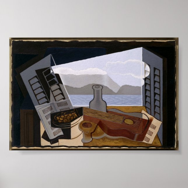 Poster A janela aberta Juan Gris Fine Art (Frente)