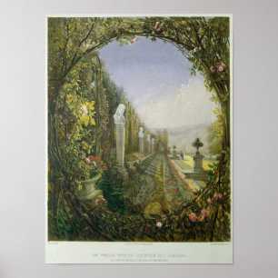 Póster A janela da treliça, jardins de Trentham Salão