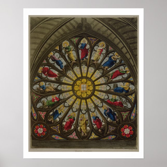 Póster A Janela Norte, placa D da "Abadia Westminster" (Frente)