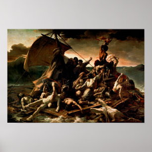 Poster A Janga da Medusa por Theodore Gericault