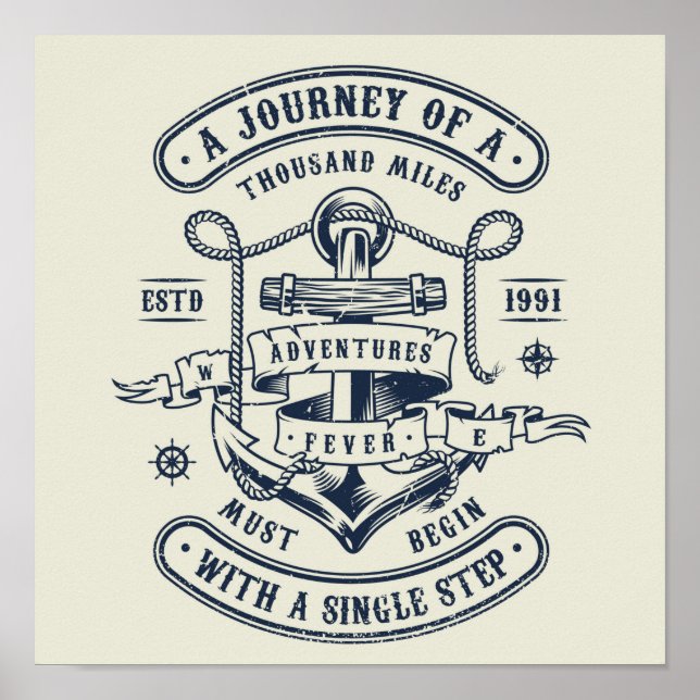 Poster A jornada começa com um passo (Frente)