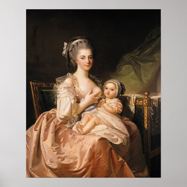 Poster A Jovem Mãe, c.1770-80 (Frente)