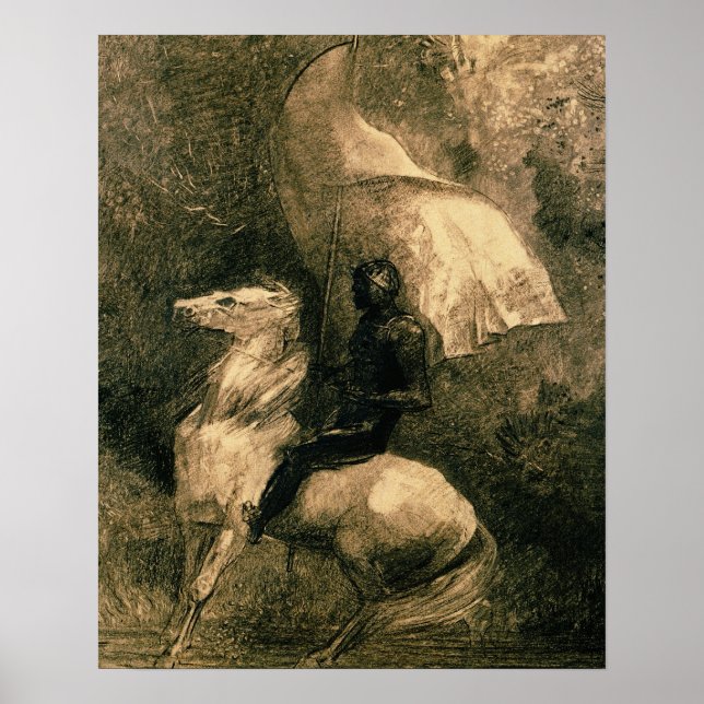Póster A Knight, c.1885 (Frente)
