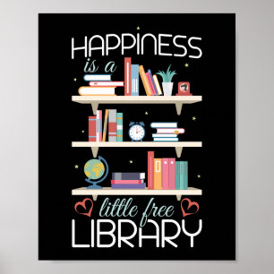 Poster A Leitura Da Felicidade É Uma Biblioteca Livre