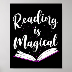 Poster A Leitura De Letras De Livros É Magia