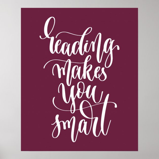 Poster A Leitura O Torna Inteligente (Frente)
