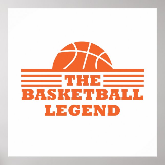 Poster A lenda do basquete para treinador (Frente)
