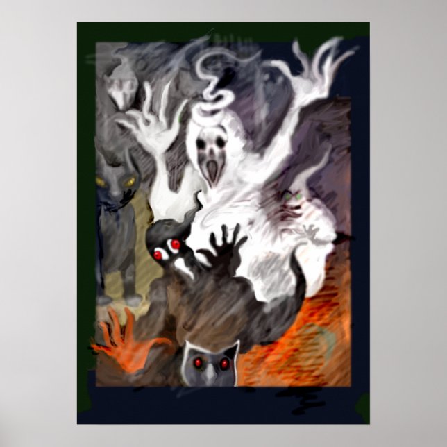 Poster **A lenda do Dia das Bruxas de Alejandro** (Frente)