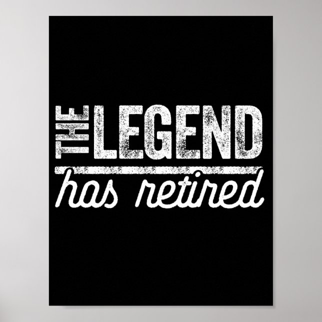 Poster a lenda se aposentou (Frente)