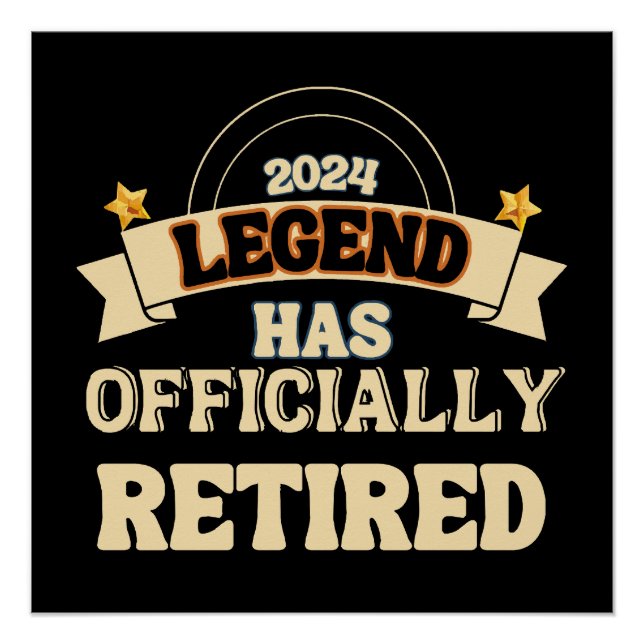 Póster A lenda se aposentou oficialmente (Frente)
