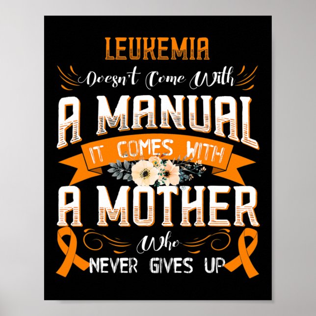 Poster A leucemia não vem com um manual (Frente)