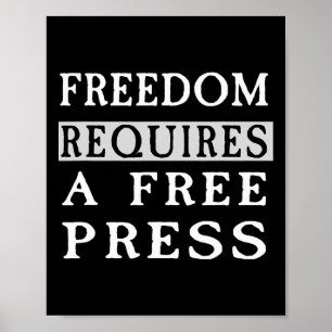 Poster A Liberdade Requer Uma Imprensa Livre Camiseta Ant