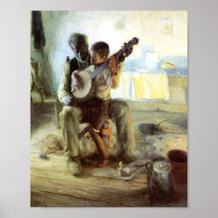 Poster A Lição Banjo De Henry Ossawa Tanner