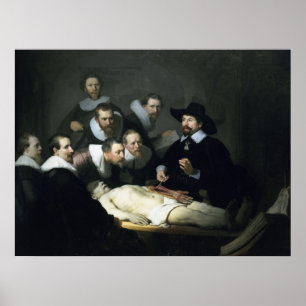 Póster A lição da anatomia do Dr. Nicolaes Tulp