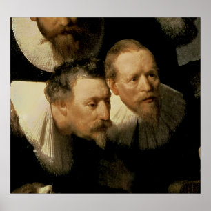 Póster A lição da anatomia do Dr. Nicolaes Tulp, 1632